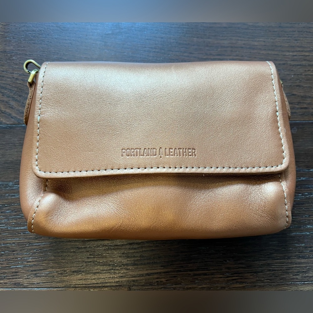 Portland Leather - Metro Mini Crossbody in Havana